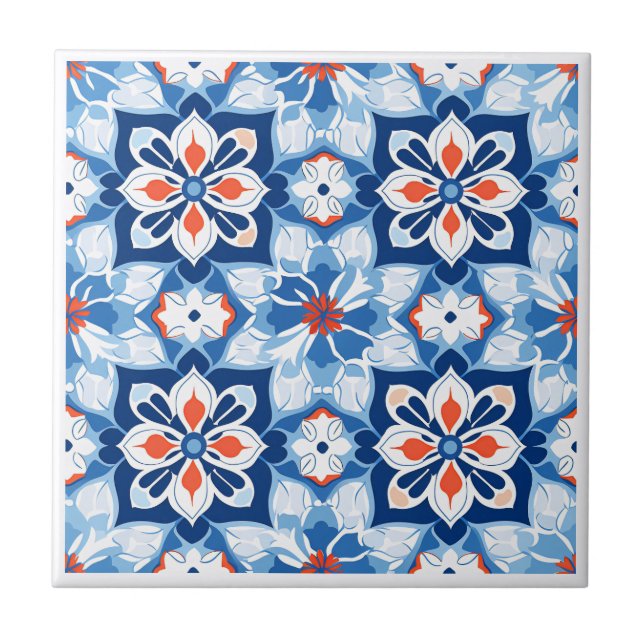 Moroccan Zellij style ceramic tiles (Front)