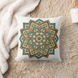 Moroccan Zellij Tile Art Pillow
