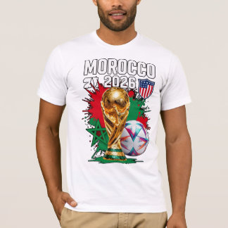 Morocco 2026 Soccer Dreams – Moroccan Football Fan T-Shirt
