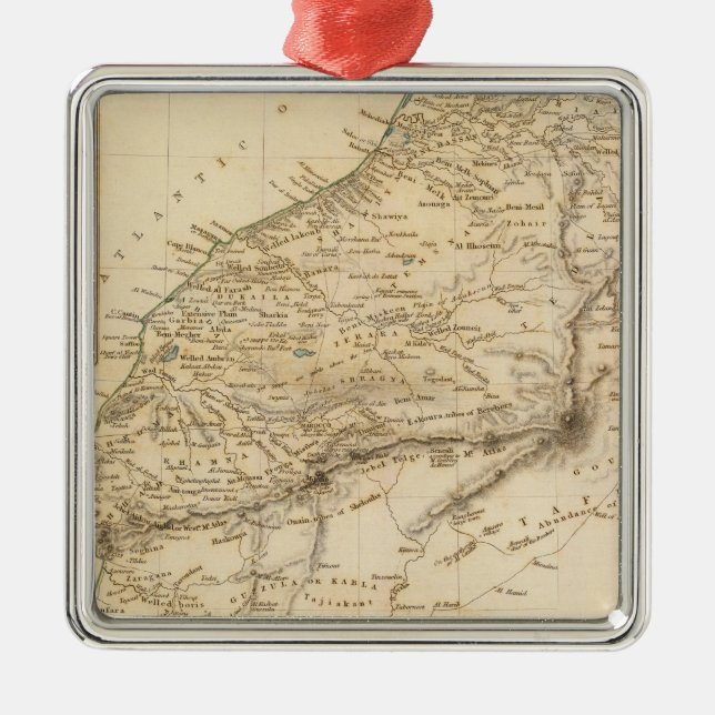 Morocco 2 metal tree decoration (Front)