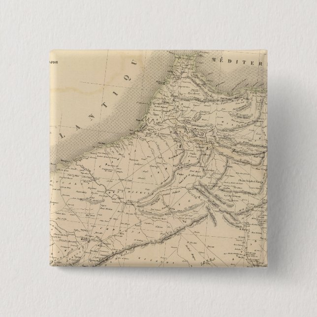 Morocco 3 15 cm square badge (Front)