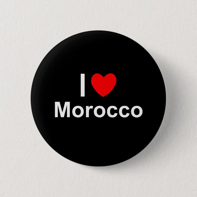 Morocco 6 Cm Round Badge (Front)