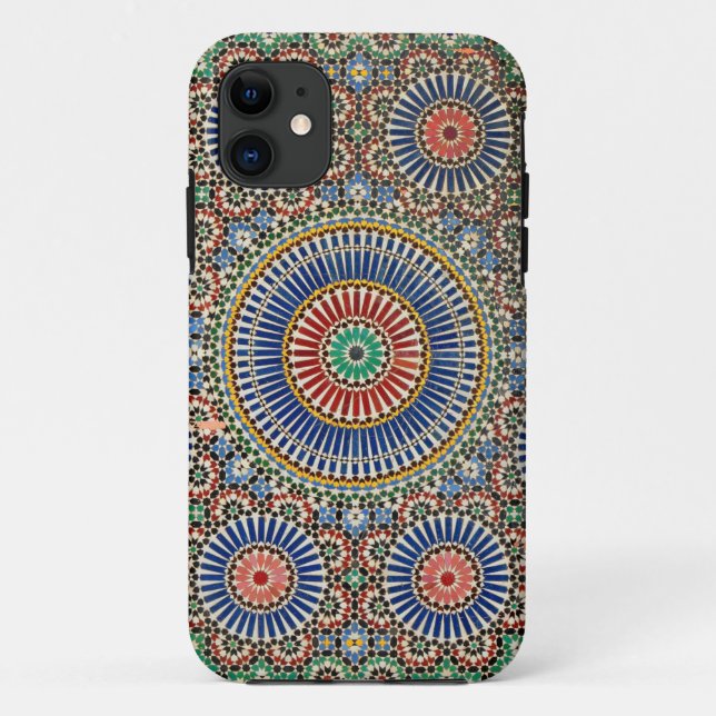 morocco arab mosaic islam religious pattern Case-Mate iPhone case (Back)