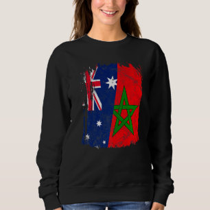Morocco Australia Flag Sweatshirt