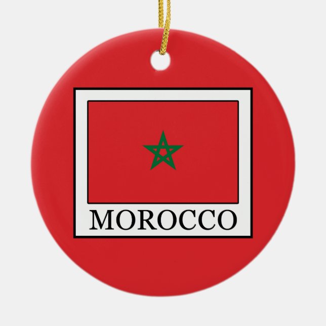 Morocco Ceramic Ornament (Front)