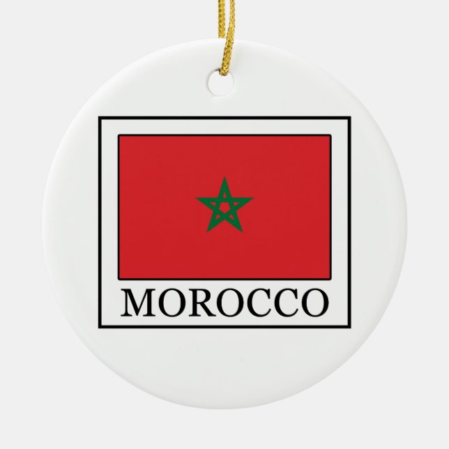 Morocco Ceramic Tree Decoration (Front)