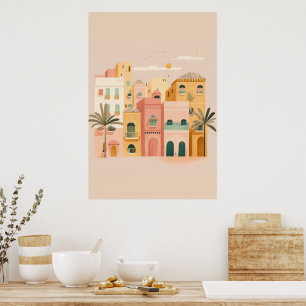 Morocco city poster