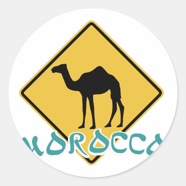 Morocco Classic Round Sticker (Front)