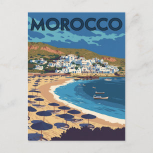Morocco Coastal Town Postcard