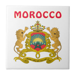 Morocco Coat Of Arms Ceramic Tile