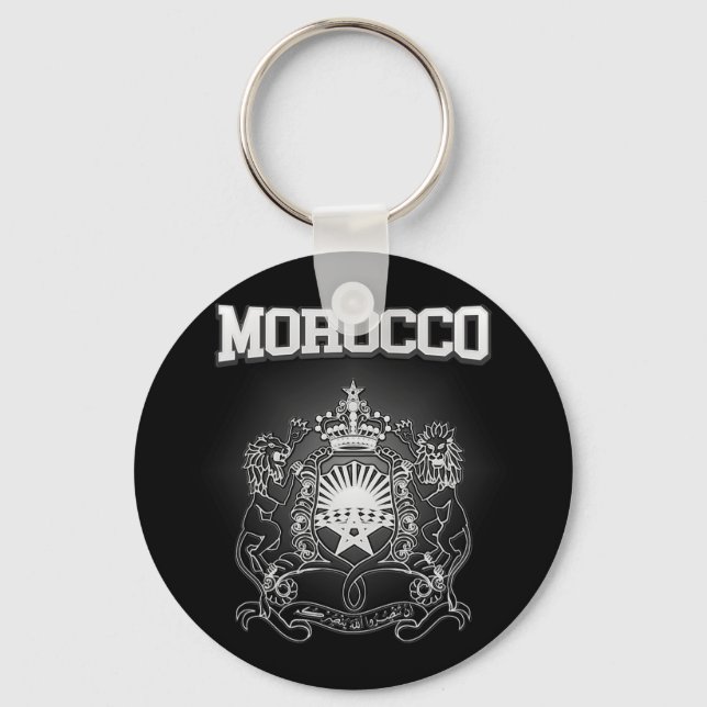 Morocco Coat of Arms Key Ring (Front)