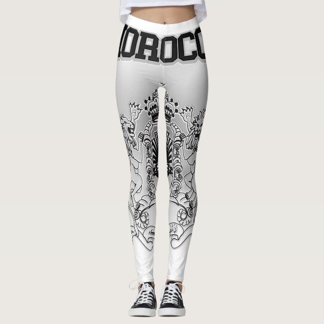 Morocco Coat of Arms Leggings (Front)