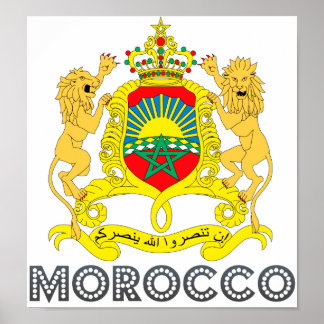 Morocco Coat of Arms Poster