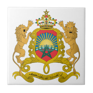 Morocco Coat Of Arms Tile