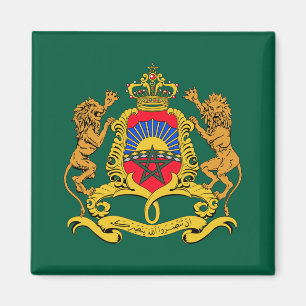 Morocco country coat arms symbol emblem flag magnet