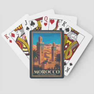  Morocco Desert Illustration Travel Art Vintage Playing Cards