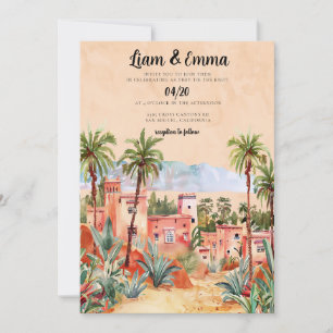 Morocco Destination Wedding Invitation