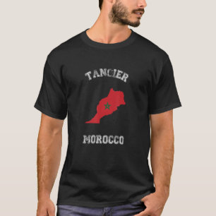 Morocco Distressed Flag Tangier Pride T-Shirt