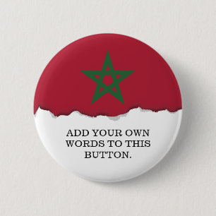 Morocco Flag 6 Cm Round Badge