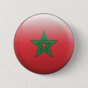 Morocco Flag 6 Cm Round Badge
