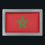 Morocco Flag Belt Buckle<br><div class="desc">Morocco Flag Feel free to modify the design according to your own preferences. You may change the design location, orientation, background colours and size. Also, you may add your own text, or slogan set its font, location and size, all in order to create the ultimate personal gift for you and...</div>