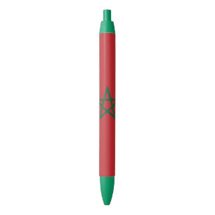 Morocco Flag Black Ink Pen