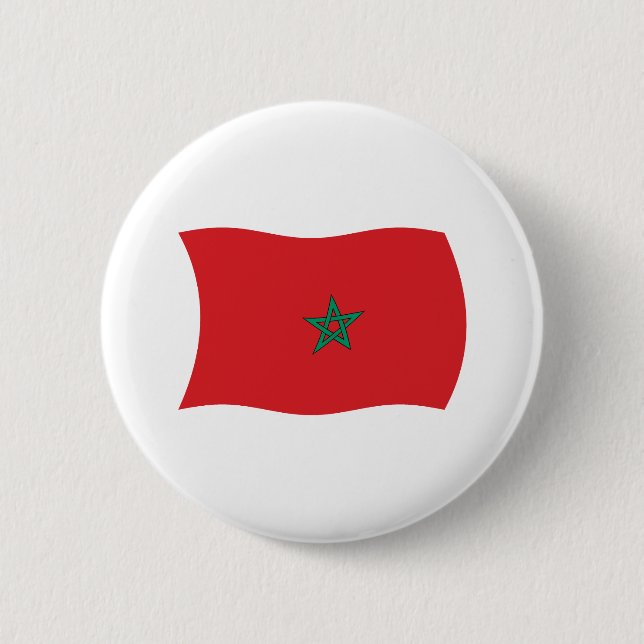 Morocco Flag Button (Front)
