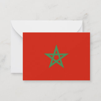 Morocco flag card