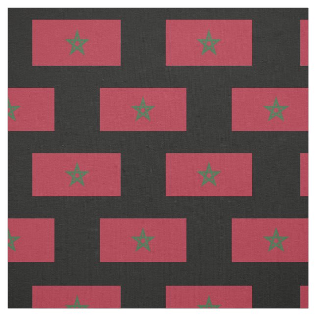Morocco Flag Fabric (Swatch)