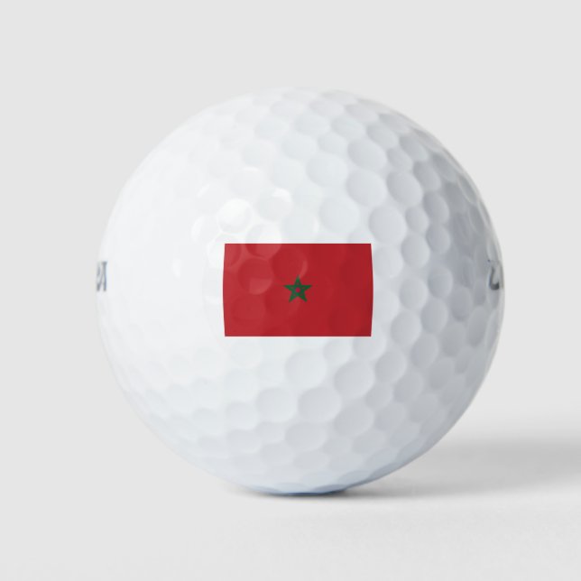 Morocco Flag Golf Balls (Front)