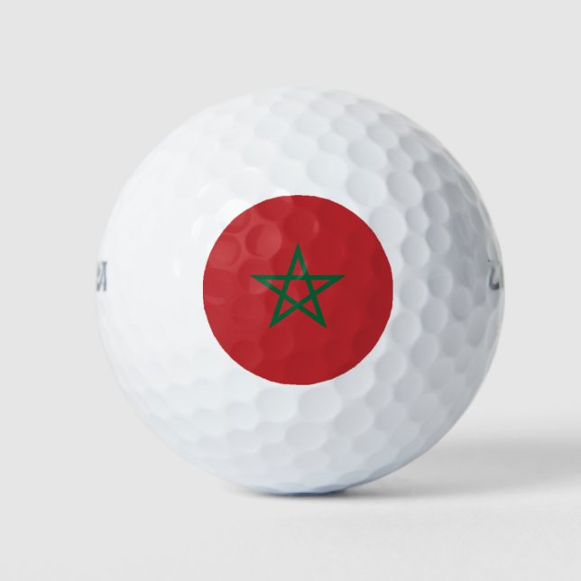 Morocco Flag Golf Balls (Front)