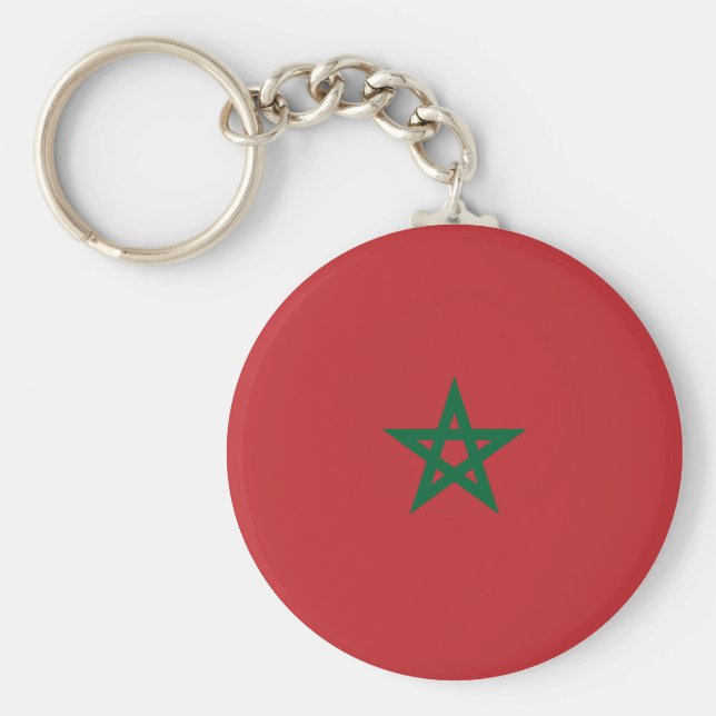 Morocco Flag Key Ring (Front)