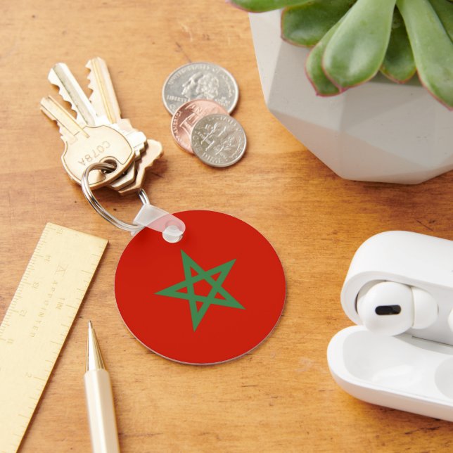 Morocco flag key ring (Desk)