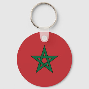 Morocco Flag Keychain