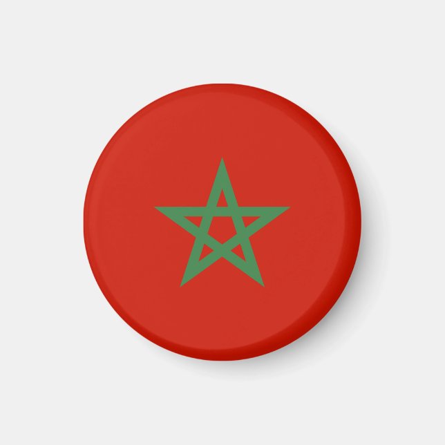 Morocco flag magnet (Front)