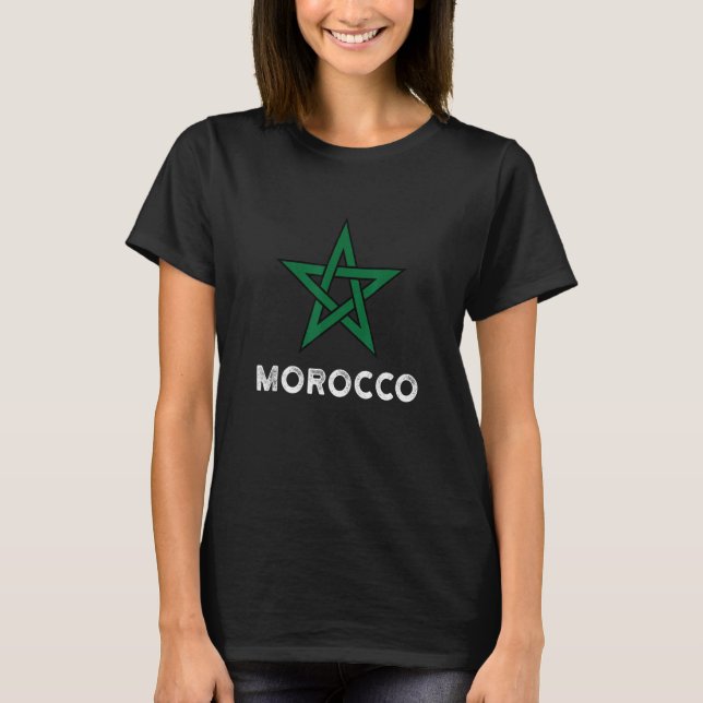 Morocco Flag men women kids Maroc Moroccan Flag T-Shirt (Front)
