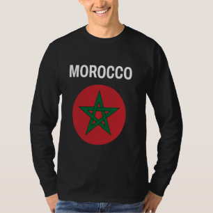 Morocco Flag Modern T-Shirt