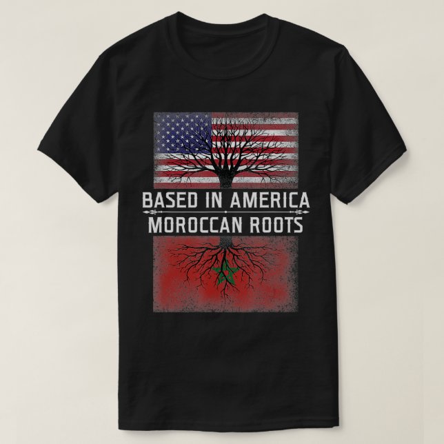 Morocco Flag Moorish American Flag Moorish Flag  T-Shirt (Design Front)