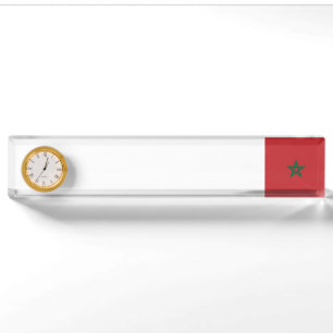 Morocco Flag Nameplate