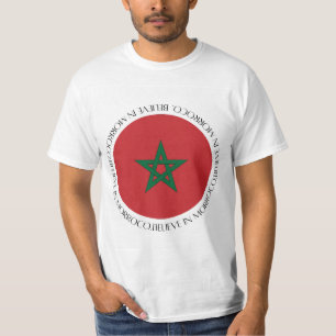 Morocco Flag Patriotic Apparel T-Shirt