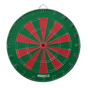 Morocco Flag Patriot's Bullseye Dartboard