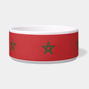 Morocco Flag Pet Bowl