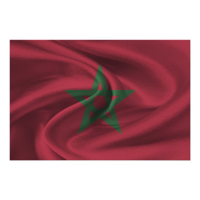 Morocco Flag Photo Print (Front)