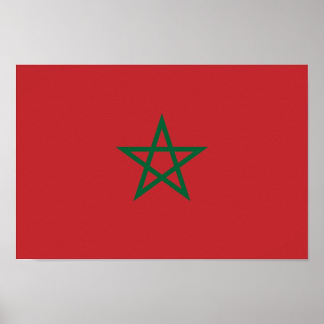 Morocco Flag Poster (Front)