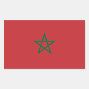 Morocco Flag Rectangular Sticker