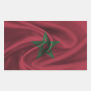 Morocco Flag Rectangular Sticker