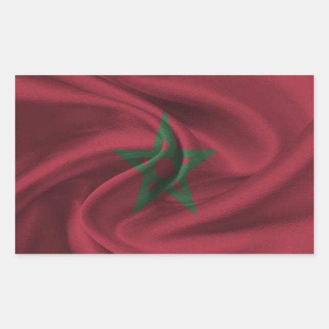 Morocco Flag Rectangular Sticker (Front)