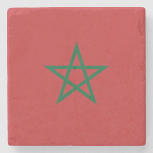 Morocco Flag Stone Coaster