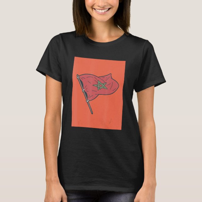 morocco flag T-Shirt (Front)