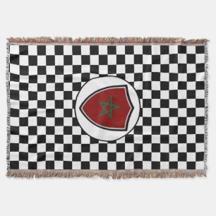 Morocco flag throw blanket